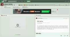 Desktop Screenshot of crimson-hairess.deviantart.com