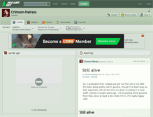Tablet Screenshot of crimson-hairess.deviantart.com