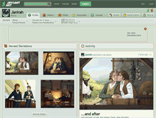 Tablet Screenshot of janirah.deviantart.com