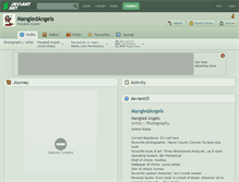 Tablet Screenshot of mangledangels.deviantart.com