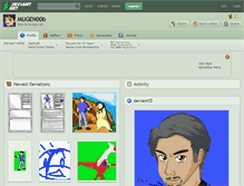 Tablet Screenshot of mugen00b.deviantart.com