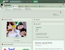 Tablet Screenshot of kotonete.deviantart.com