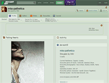 Tablet Screenshot of miss-pathetica.deviantart.com