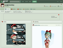 Tablet Screenshot of kungfumonkey.deviantart.com