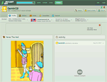 Tablet Screenshot of gemini28.deviantart.com