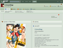 Tablet Screenshot of crimsonelegy.deviantart.com