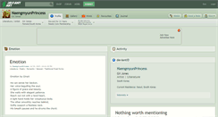 Desktop Screenshot of naengmyunprincess.deviantart.com