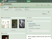 Tablet Screenshot of lasthonestlook.deviantart.com