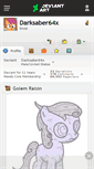 Mobile Screenshot of darksaber64x.deviantart.com