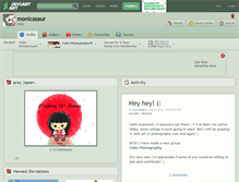 Tablet Screenshot of monicasaur.deviantart.com