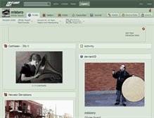 Tablet Screenshot of mistero.deviantart.com