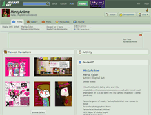 Tablet Screenshot of mintyanime.deviantart.com