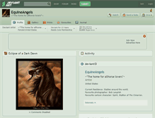 Tablet Screenshot of equineangels.deviantart.com