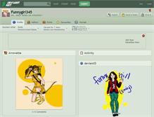 Tablet Screenshot of funnygirl345.deviantart.com