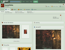 Tablet Screenshot of handofsithis.deviantart.com