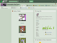 Tablet Screenshot of choroneko-fanclub.deviantart.com