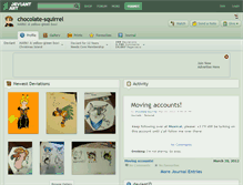 Tablet Screenshot of chocolate-squirrel.deviantart.com