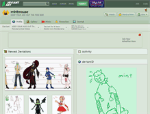 Tablet Screenshot of mintmouse.deviantart.com