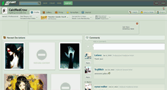 Desktop Screenshot of calcifiedcrow.deviantart.com