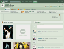 Tablet Screenshot of calcifiedcrow.deviantart.com