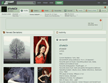 Tablet Screenshot of d1s4st3r.deviantart.com