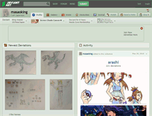 Tablet Screenshot of masaoking.deviantart.com