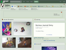 Tablet Screenshot of contxu.deviantart.com