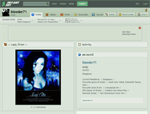 Tablet Screenshot of bleeder71.deviantart.com