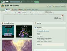 Tablet Screenshot of josiah-sparklepants.deviantart.com