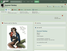 Tablet Screenshot of koumori-tomboy.deviantart.com