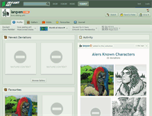 Tablet Screenshot of larqven.deviantart.com