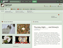 Tablet Screenshot of fragleheart.deviantart.com