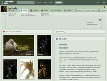 Tablet Screenshot of derhode.deviantart.com