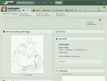 Tablet Screenshot of nastangels.deviantart.com