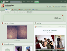 Tablet Screenshot of kimineechan.deviantart.com
