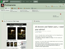 Tablet Screenshot of photshopmaniac.deviantart.com