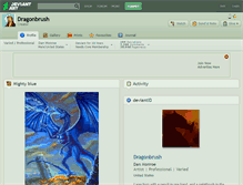 Tablet Screenshot of dragonbrush.deviantart.com