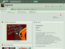 Tablet Screenshot of dragonhead.deviantart.com
