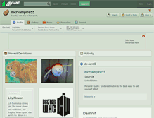 Tablet Screenshot of mcrvampire55.deviantart.com