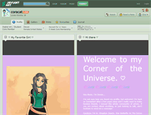 Tablet Screenshot of coracat.deviantart.com