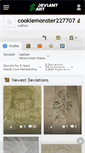 Mobile Screenshot of cookiemonster227707.deviantart.com