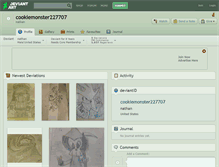Tablet Screenshot of cookiemonster227707.deviantart.com