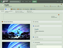 Tablet Screenshot of frey84.deviantart.com
