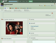 Tablet Screenshot of empresslizard.deviantart.com