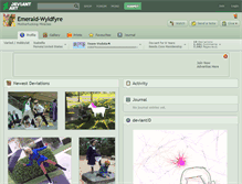 Tablet Screenshot of emerald-wyldfyre.deviantart.com