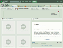 Tablet Screenshot of gigadare.deviantart.com