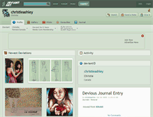 Tablet Screenshot of christieashley.deviantart.com