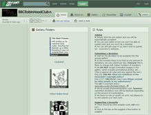 Tablet Screenshot of bbcrobinhoodclub.deviantart.com