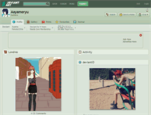 Tablet Screenshot of aayameryu.deviantart.com