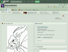 Tablet Screenshot of briannalrandom.deviantart.com